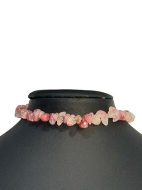 Strawberry Quartz Crystal Chip Bracelet